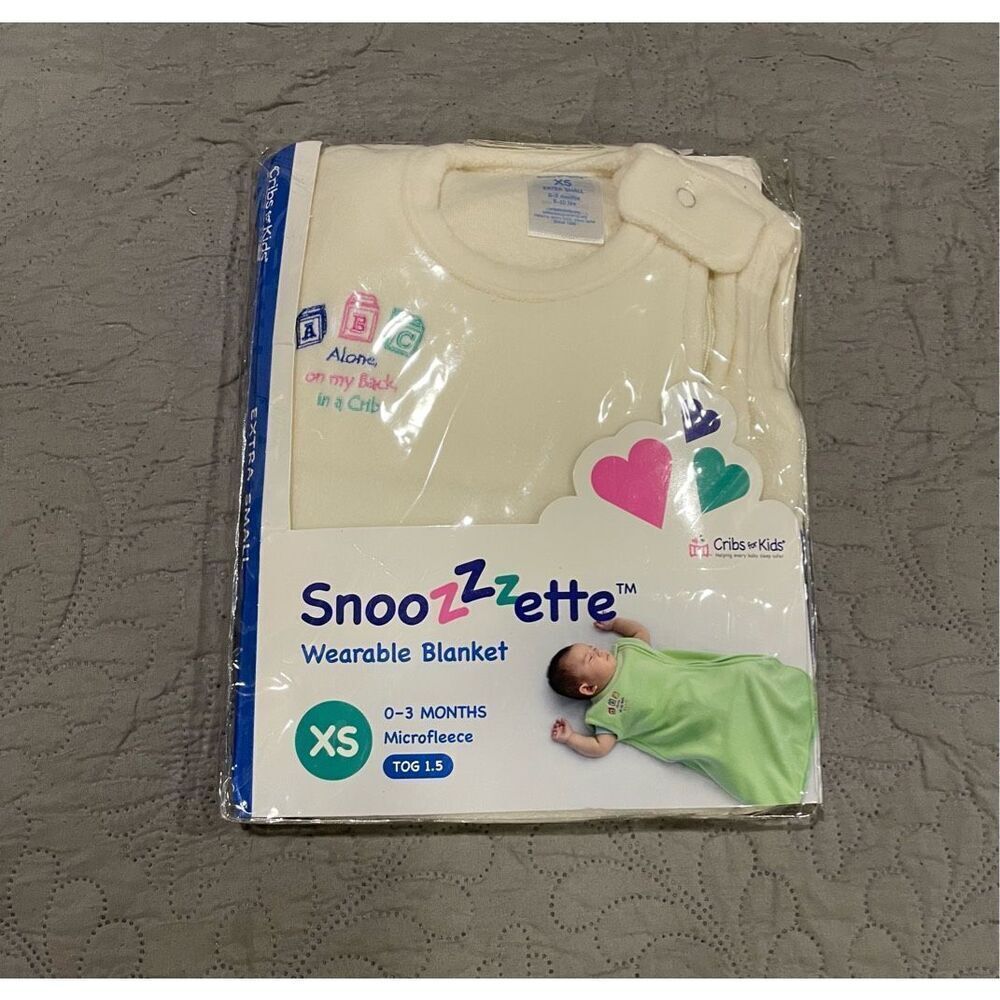 SnooZZZette Wearable Blanket Baby Swaddle XS 0-3 M Microfleece New